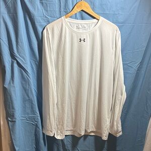 Under Armour White Long Sleeve Tee